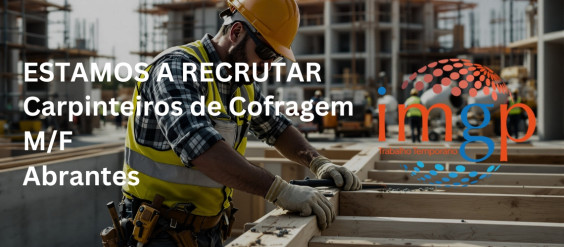 Carpinteiros de Cofragem (M/F) &mdash; Abrantes